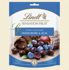 Lindt sensation fruit blåbär & acai 150g